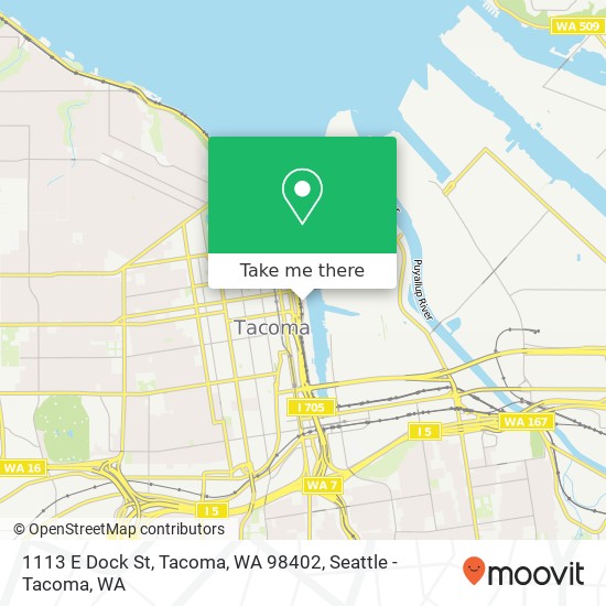 1113 E Dock St, Tacoma, WA 98402 map