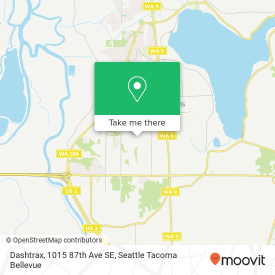 Mapa de Dashtrax, 1015 87th Ave SE