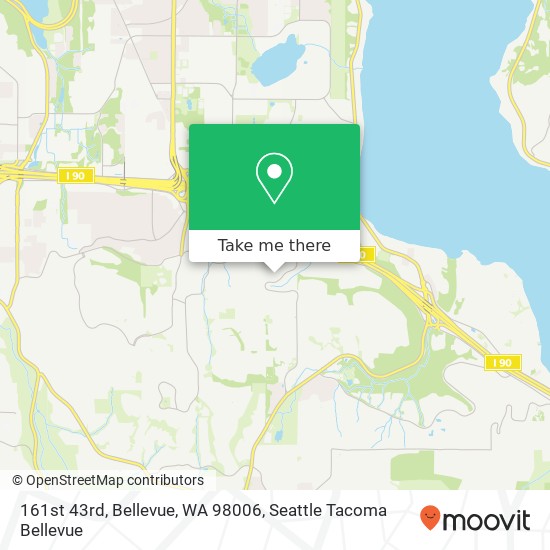 161st 43rd, Bellevue, WA 98006 map