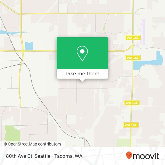 Mapa de 80th Ave Ct, Puyallup, WA 98375