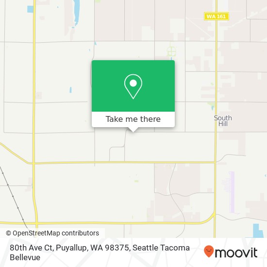 Mapa de 80th Ave Ct, Puyallup, WA 98375