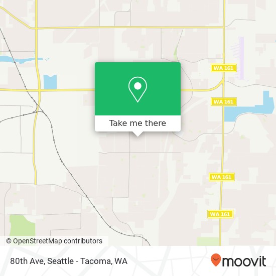 Mapa de 80th Ave, Puyallup, WA 98375