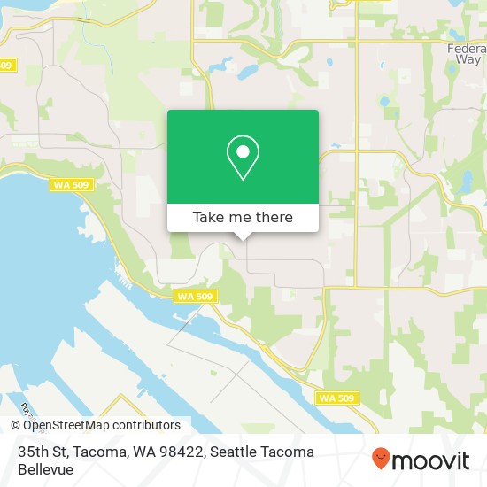 Mapa de 35th St, Tacoma, WA 98422