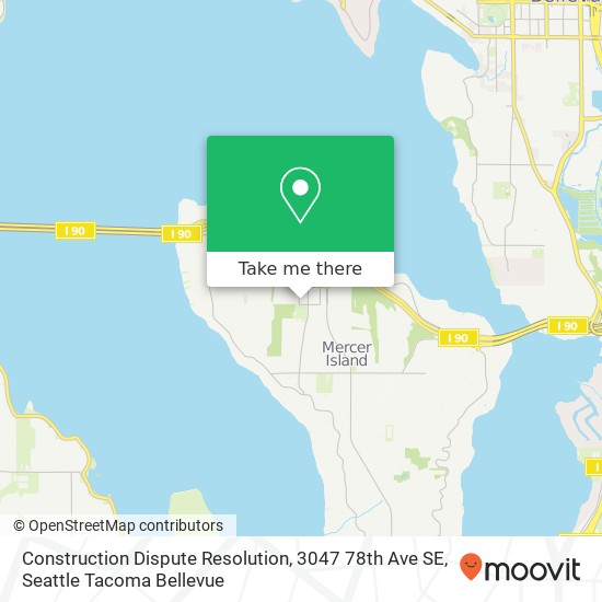 Mapa de Construction Dispute Resolution, 3047 78th Ave SE