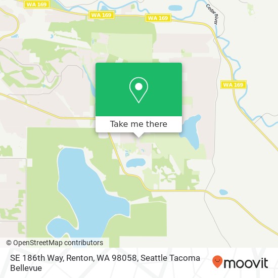 Mapa de SE 186th Way, Renton, WA 98058