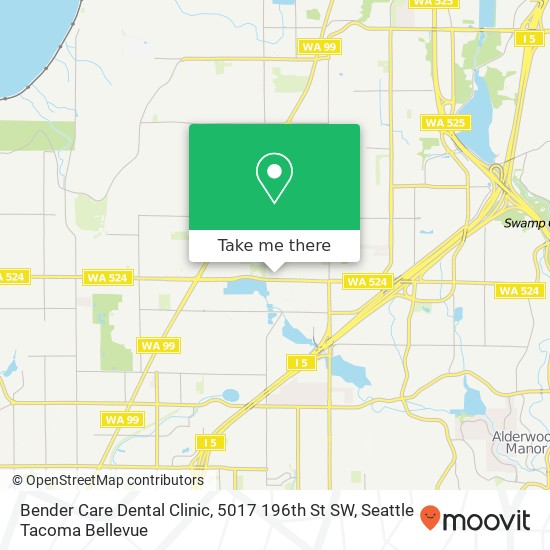 Bender Care Dental Clinic, 5017 196th St SW map