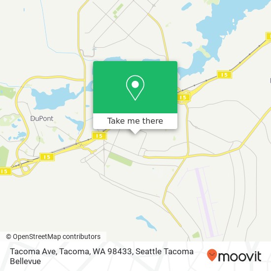 Mapa de Tacoma Ave, Tacoma, WA 98433
