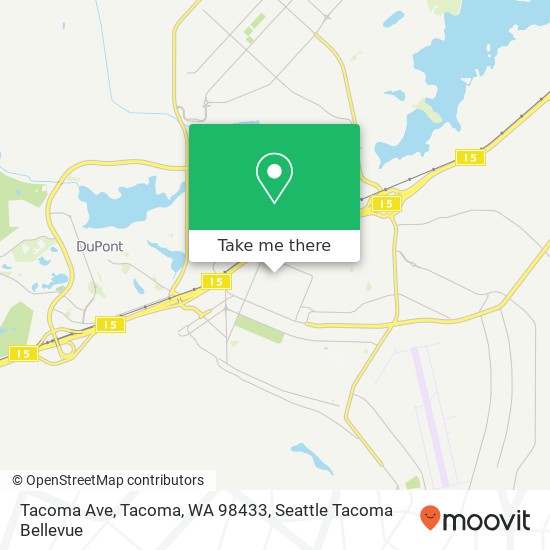 Mapa de Tacoma Ave, Tacoma, WA 98433