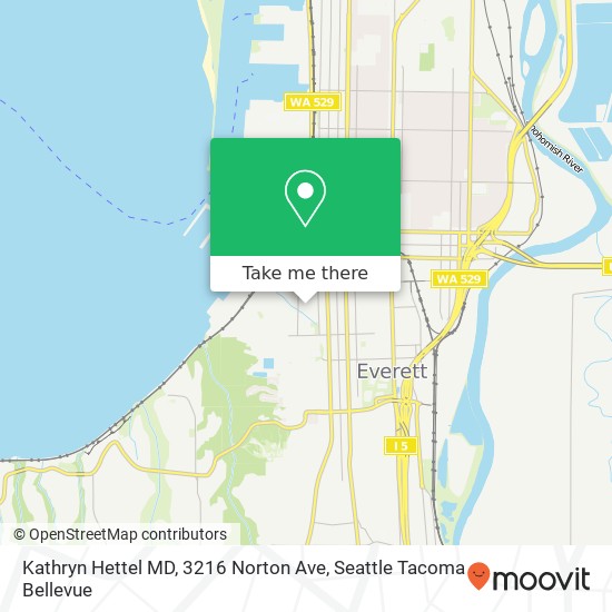 Mapa de Kathryn Hettel MD, 3216 Norton Ave