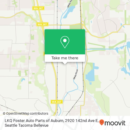Mapa de LKQ Foster Auto Parts of Auburn, 2920 142nd Ave E