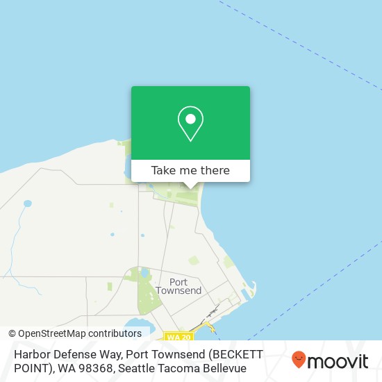 Harbor Defense Way, Port Townsend (BECKETT POINT), WA 98368 map