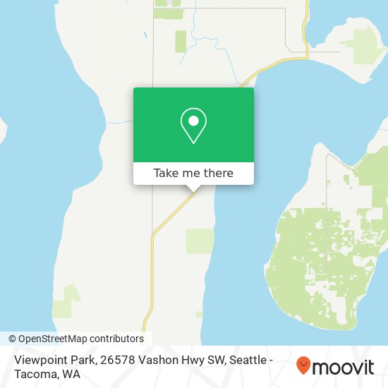 Mapa de Viewpoint Park, 26578 Vashon Hwy SW