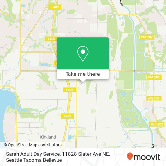 Sarah Adult Day Service, 11828 Slater Ave NE map