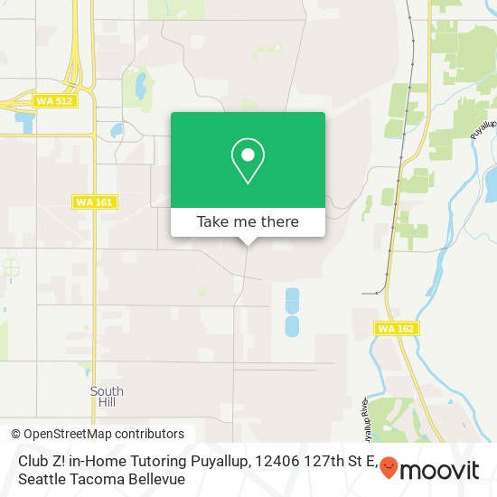 Club Z! in-Home Tutoring Puyallup, 12406 127th St E map