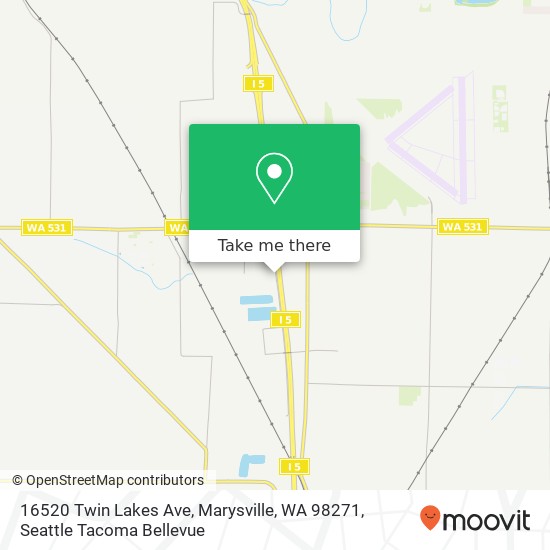 Mapa de 16520 Twin Lakes Ave, Marysville, WA 98271