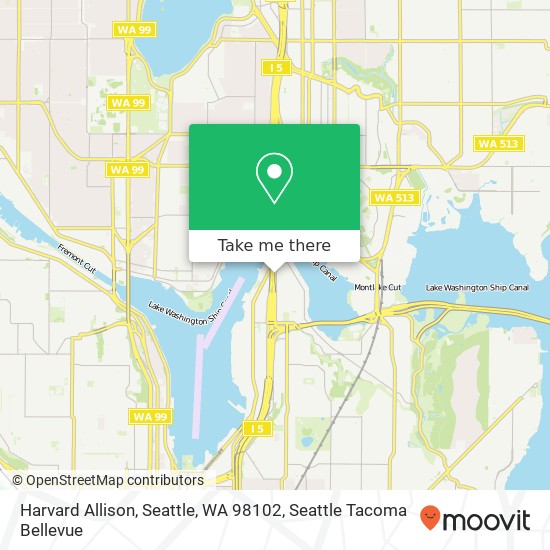 Mapa de Harvard Allison, Seattle, WA 98102