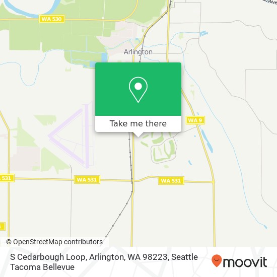 Mapa de S Cedarbough Loop, Arlington, WA 98223