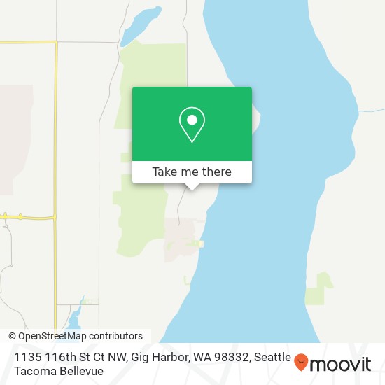 Mapa de 1135 116th St Ct NW, Gig Harbor, WA 98332