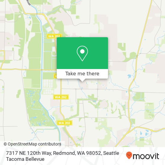 Mapa de 7317 NE 120th Way, Redmond, WA 98052