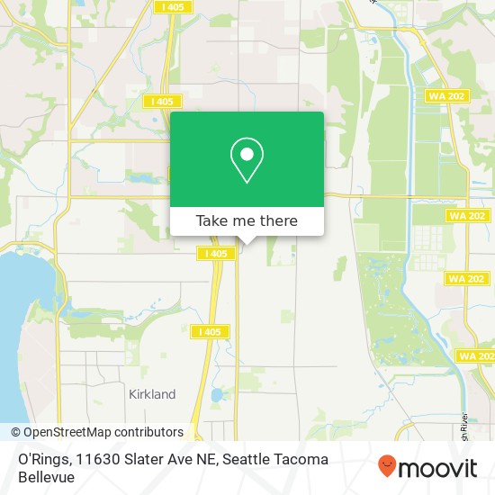 Mapa de O'Rings, 11630 Slater Ave NE