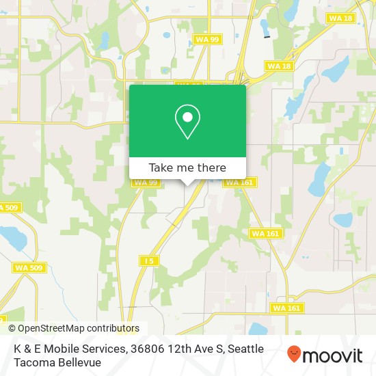 K & E Mobile Services, 36806 12th Ave S map