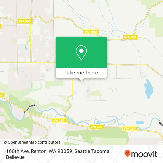 160th Ave, Renton, WA 98059 map