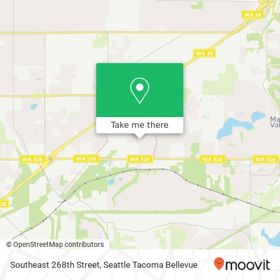 Mapa de Southeast 268th Street, SE 268th St, Covington, WA, USA