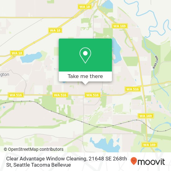 Clear Advantage Window Cleaning, 21648 SE 268th St map