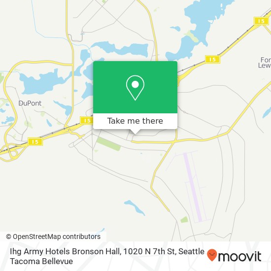 Mapa de Ihg Army Hotels Bronson Hall, 1020 N 7th St