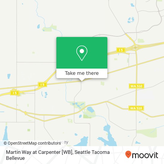 Martin Way at Carpenter [WB] map