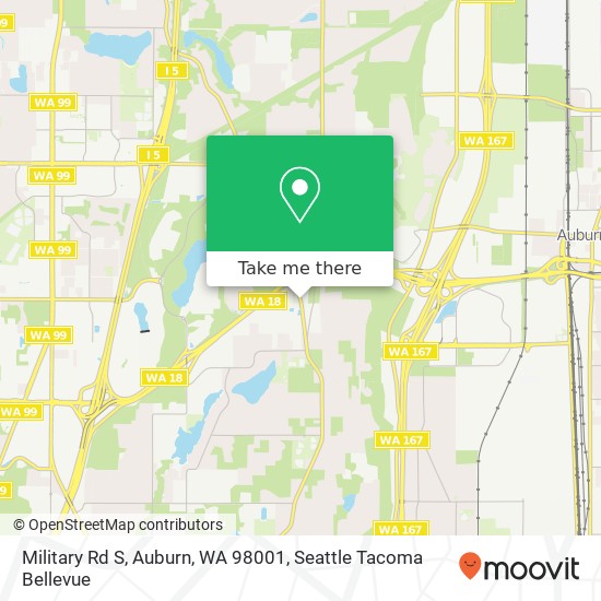 Military Rd S, Auburn, WA 98001 map