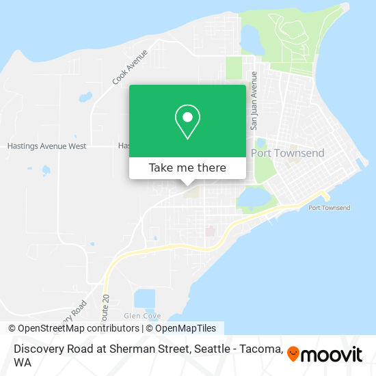 Discovery Road at Sherman Street map