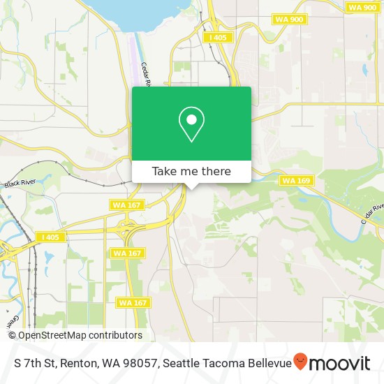 Mapa de S 7th St, Renton, WA 98057