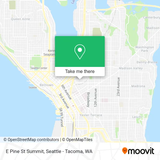 Mapa de E Pine St Summit