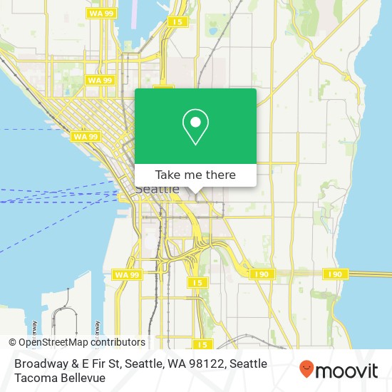 Mapa de Broadway & E Fir St, Seattle, WA 98122