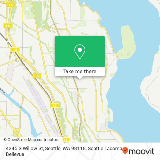 Mapa de 4245 S Willow St, Seattle, WA 98118