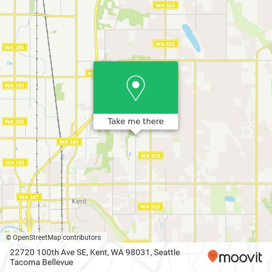 22720 100th Ave SE, Kent, WA 98031 map