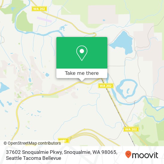 Mapa de 37602 Snoqualmie Pkwy, Snoqualmie, WA 98065