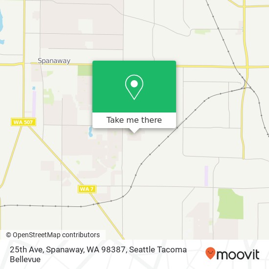 Mapa de 25th Ave, Spanaway, WA 98387