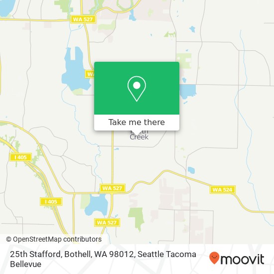 25th Stafford, Bothell, WA 98012 map