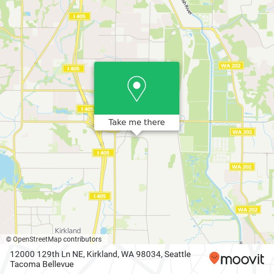 Mapa de 12000 129th Ln NE, Kirkland, WA 98034