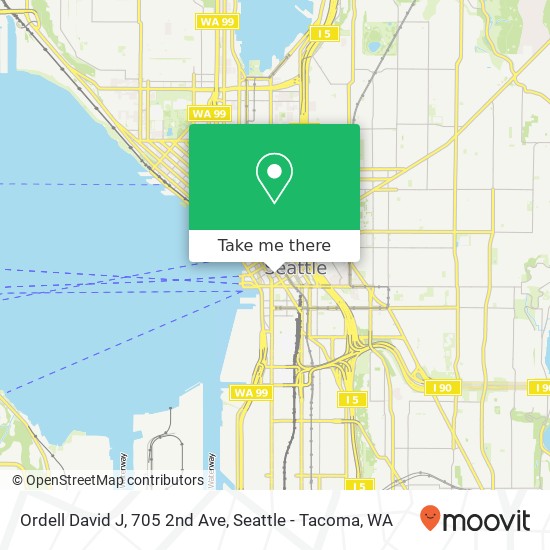 Ordell David J, 705 2nd Ave map