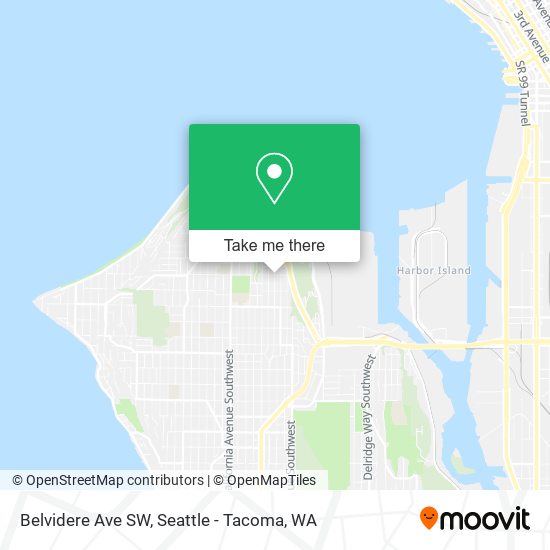 Mapa de Belvidere Ave SW