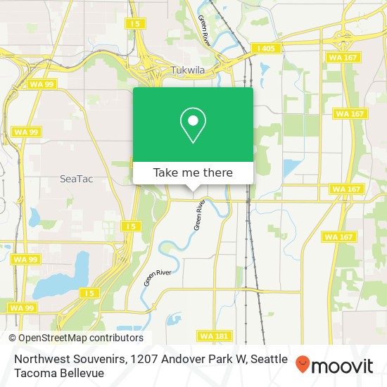 Northwest Souvenirs, 1207 Andover Park W map