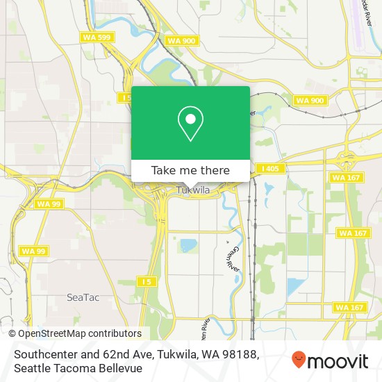 Southcenter and 62nd Ave, Tukwila, WA 98188 map