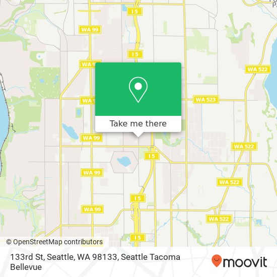 Mapa de 133rd St, Seattle, WA 98133