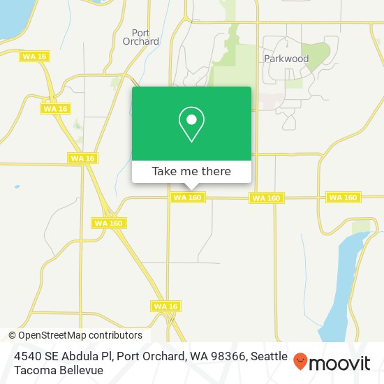 4540 SE Abdula Pl, Port Orchard, WA 98366 map