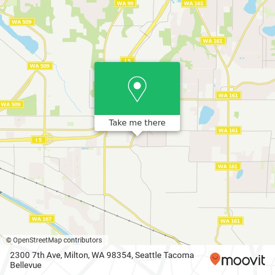 Mapa de 2300 7th Ave, Milton, WA 98354