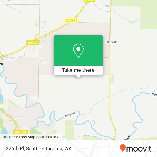 Mapa de 225th Pl, Maple Valley, WA 98038