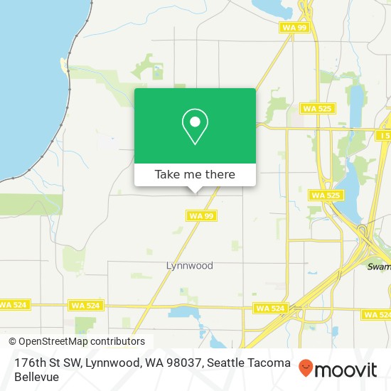 Mapa de 176th St SW, Lynnwood, WA 98037